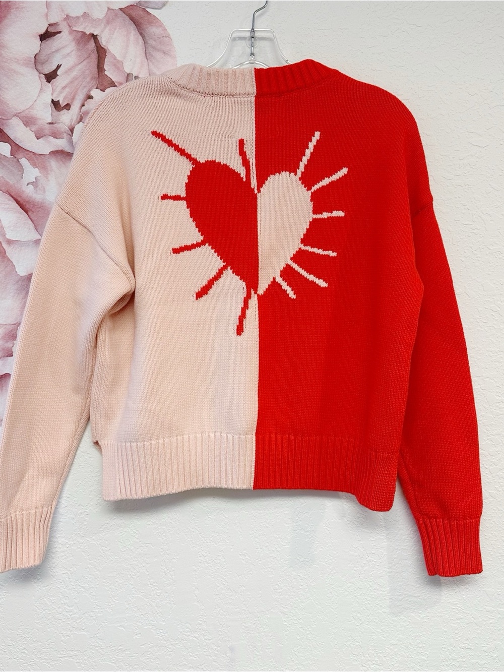 Kerri Rosenthal XOKR Color Blocked Sunburst V-neck Sweater XSmall - Picture 8 of 13